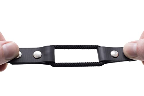 Educator Quick Snap 3/4-Inch Dog Training Collar Strap – ONLY Fits ME-300, ET-300/400, EZ-900, PE-900 & PG-300 – Biothane Bungee Collar for Small & Medium Dogs, Black - color: Black