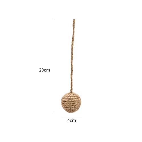 1.7in Cat Toy Ball Sisal Rope Wrapping Cat Rope Ball,2pcs