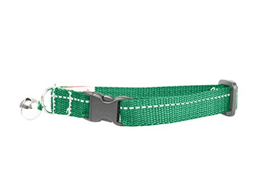 RC Pet Products Primary Collection Kitty Breakaway Collar, Green, 1/2" - color: Green