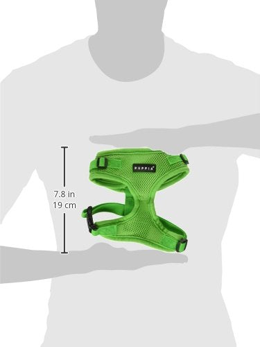 Authentic Puppia RiteFit Harness with Adjustable Neck, Green, Medium - color: Green, size: Medium