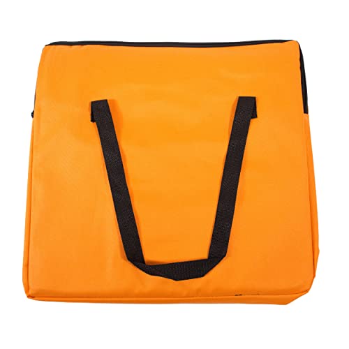Pet Life ® 'Ultra-Lock' Collapsible Safety Travel Wire Folding Pet Carseat or Dog Car Seat Carrier with Side Pockets - color: Orange