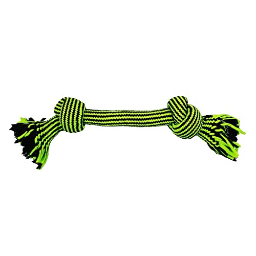 Jolly Pet Knot-N-Chew 2 Knot Green/Black Small/Medium - color: 2 Knot, size: Small/Medium