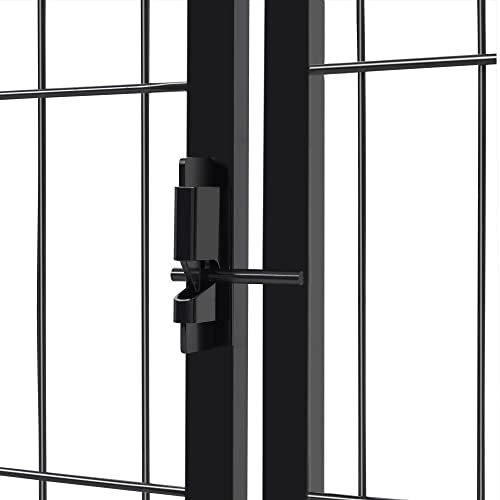 Yaheetech Wide Panel Dog Playpen, 6 Panels 32 inch High Pet Pen with Gate, Portable Indoor Outdoor Fence for Medium/Large Breed Dogs - size: 32"