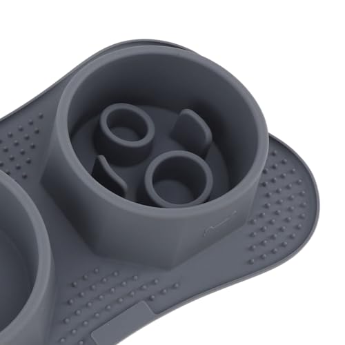 Jeanoko Silicone Double Pet Bowls Non Spill Mat Mess Free Feeding for Dogs Cats Large Small Multifunctional for Home Kitchen (Small) - size: Small