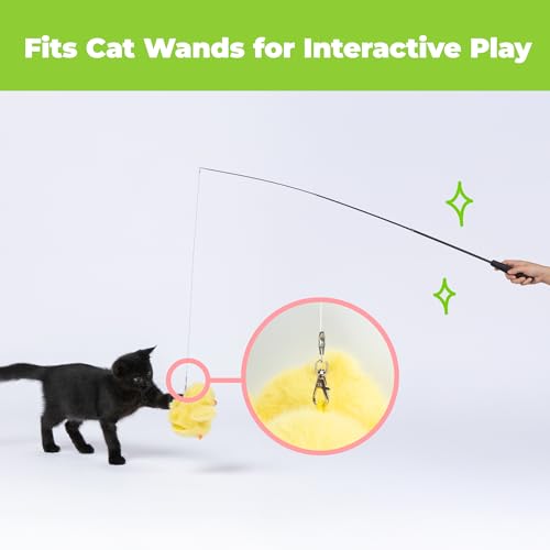 Catify Best Pet Supplies Flapping Duckling, Chick & Bird Cat Toy - Motion-Activated Wings, Realistic Chirps, Catnip-Infused Plush, USB-Rechargeable Indoor Cats & Kittens, Self-Play Enrichment - Yellow - color: Duckling Yellow