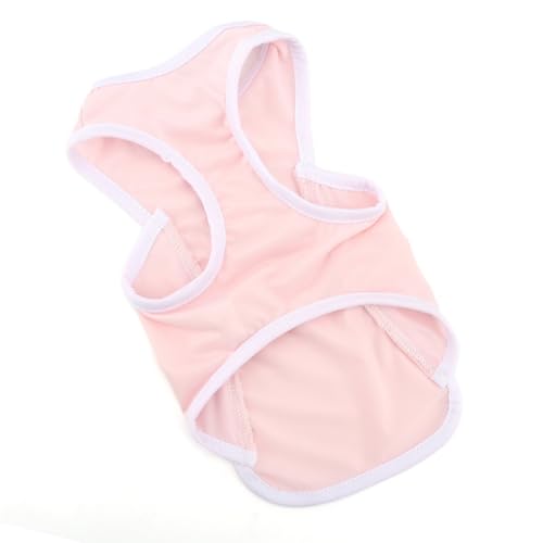 PAIDEFUL Cooling Dog Shirt for Small Dogs Summer Pet UV Sun Protection Vest Lightweight Breathable Doggie Tank Top Soft Stretchy Puppy T-Shirts Solid Cat Apparel Chihuahua Clothes D-Ring,Pink, - color: pink, size: XL