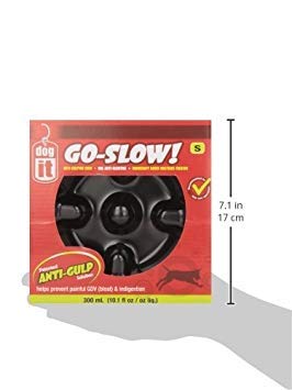 Hagen Dogit Go Slow Anti Gulping Bowl Black Small - color: Black, size: Small