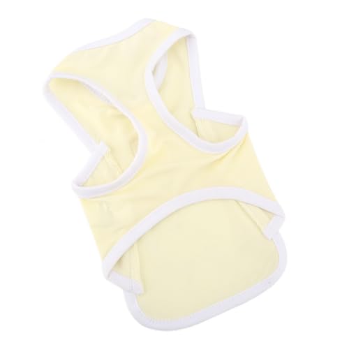 PAIDEFUL Cooling Dog Shirt for Small Dogs Summer Pet UV Sun Protection Vest Lightweight Breathable Doggie Tank Top Soft Stretchy Puppy T-Shirts Solid Cat Apparel Chihuahua Clothes D-Ring,Yellow,XL - color: yellow, size: XL