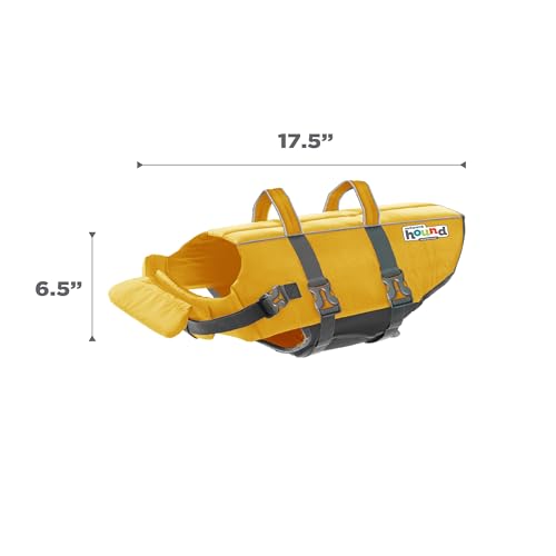 Outward Hound Granby Splash Yellow Dog Life Jacket, Large - color: Yellow, size: Large (Chest Girth: 28"-32")