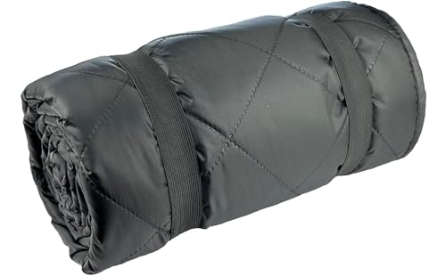 DOWN UNDER OUTDOORS Large Waterproof Windproof Extra Thick 350 GSM Quilted Fleece, or Sherpa Stadium Blanket - color: Feathers
