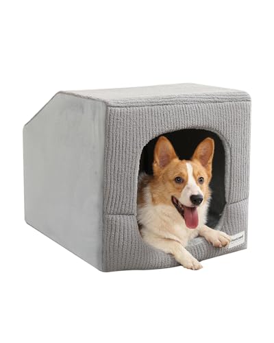 Indoor Dog House for Extra Large Medium Small Sized Dogs - Dog Tent with Washable Removable Cover, Pet Orthopedic Dog Cave Bed Egg-Crate Foam Cushion, Inside Dog House Large Space(L) - size: Large (26"L x 20"W x 20"Th)