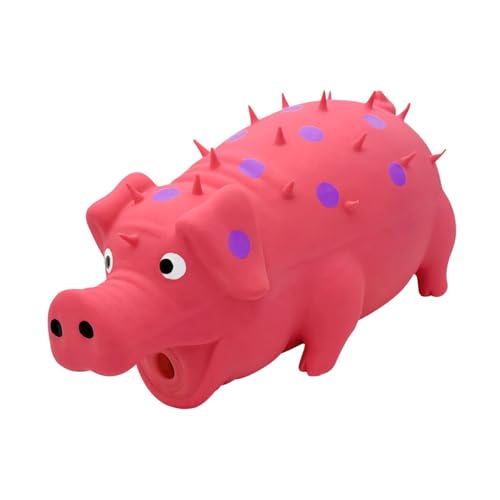 Gralara Squeaky Dog Toy Dog Chews Toy Accessory Entertainment Training for Aggressive Chewers Interactive for Small Large Breed Dogs, Pink - color: Pink
