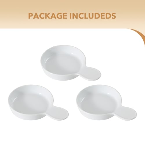 Havniva Ceramic Cat Bowl Whisker Friendly 5.5” Cat Dishes Shallow Cat Food Bowl Anti-Slip Pet Water Bowls for Indoor Cats, Wide Cat Food Dish Prevent Whisker Fatigue (3 Pack) - color: White - C