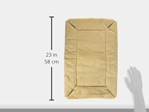 K&H Pet Products Self-Warming Dog Crate Bed, Machine Washable Dog Crate Mat, Tan X-Small 14 X 22 Inches (Pack of 2) - color: Tan, size: Extra-Small (14 in x 22 in) (Pack of 2)