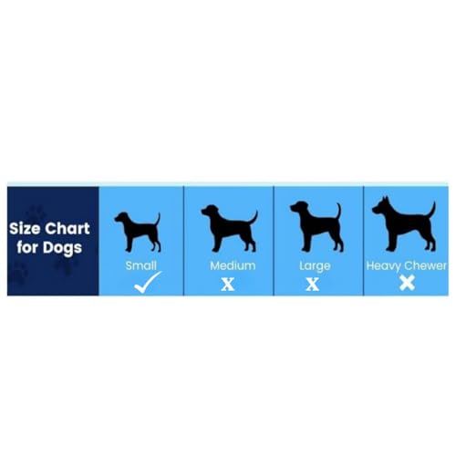Paws Joy Dog Chew Toys for Small Dogs, Soft Textured Bone and Dumbbell, Brown and Blue, Safe Material, Easy to Clean