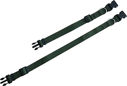 SALO Nylon Dog Collar, Adjustable Dog Collars for Medium Large Dogs, 1 Inch Wide (5/8" x 11-16", Green) - color: Green, size: 5/8"x 11-16"