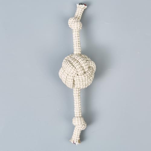 Pet Rope Toys (Small Grayish-White Rope 4pcs) - size: Small Grayish-white rope 4pcs