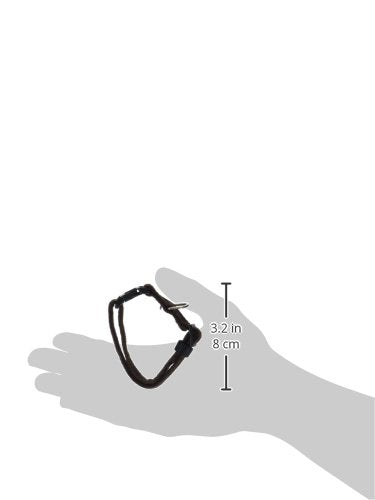 Dogline 3/8 x 7 to 11" Comfort Microfiber Soft Padded Pet Puppy Dog Collar, X-Small, Brown - color: Brown, size: W 3/8" L 7"-11"