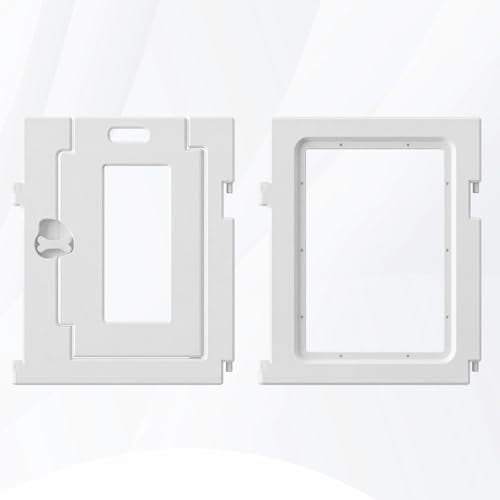 Clear Acrylic Dog Playpen 2 PCS, 2 Panels, Includes 1 Gate & 1 Panel, White - color: White, style: 2 Panels - 24 In