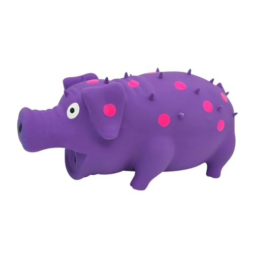 Gralara Squeaky Dog Toy Dog Chews Toy Accessory Entertainment Training for Aggressive Chewers Interactive for Small Large Breed Dogs, Purple - color: Purple