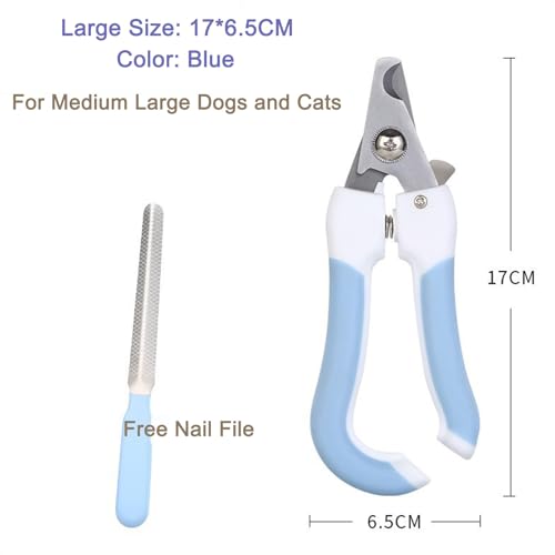 Pet Nail Clippers for Dogs & Cats with Safety Guard, Sharp Stainless Steel Blades, Professional Dog Nail Trimmers for Small Medium Large Breeds, Cat Nail Clippers for Indoor Cats, Quiet Grooming Tool - size: Small size