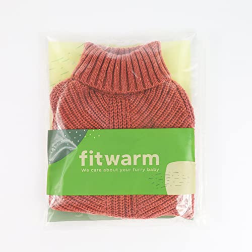 Fitwarm Thermal Knitted Dog Sweater Doggy Winter Coat Pet Clothes Doggie Turtleneck Jacket Puppy Outfits Cat Sweatsuit Red Small - color: Red, size: Small