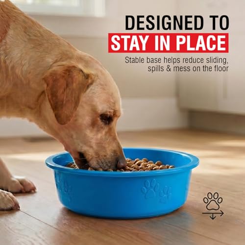 Loving Pets Dolce Luminoso Dog Bowl, Medium, Blue - color: Blue, size: Medium