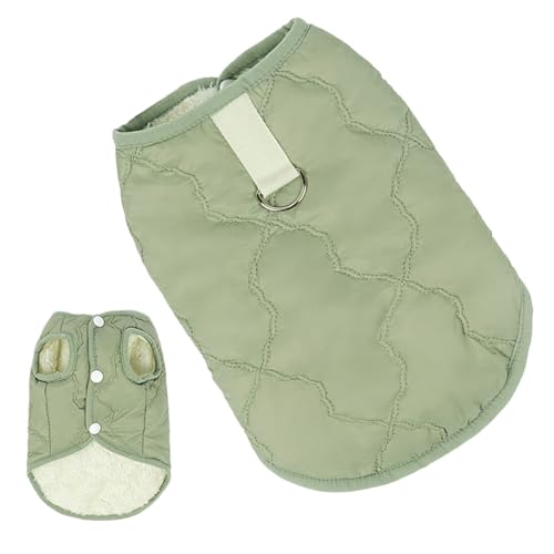 Dog Coat - Windproof Thermal Pet Jacket, Cold Weather Protection Apparel, Adjustable Reflective Design | Small Medium Large Breeds Clothing, Cats Puppies Kittens Wear for Winter Rain Snow - color: GreenXL