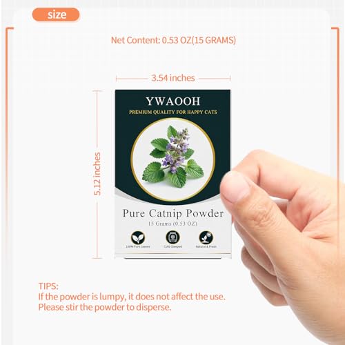 Premium Catnip for Cats & Kittens – Cold-Processed, High Potency Nepetalactone, 100% Pure Organic Leaf-Only Catnip for Toys, Scratchers, Refills, Stimulates Play & Protects Furniture - 15g - size: 15g