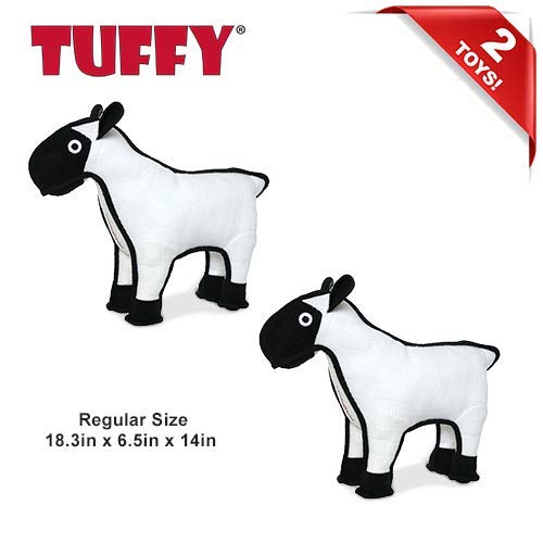 TUFFY World’s Tuffest Soft Dog Toy – Barnyard Series, Sheep, Large, 2 Pack - color: Sheep, size: Large 2 Pack
