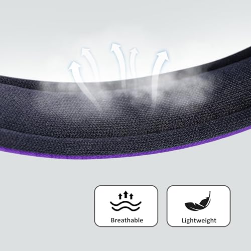 Didog Soft Padded Dog Collars for Small Dogs, Lightweight and Breathable Purple Dog Collar with Metal Buckle, Purple, M - color: Purple, size: M: Fit 11-15" Neck
