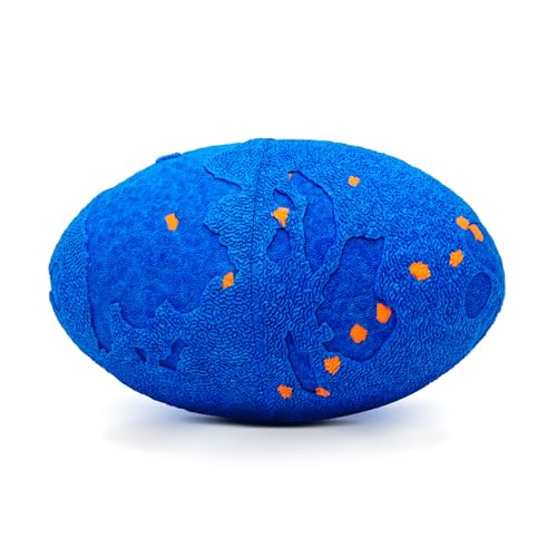 Interactive Dog Toy Balls, Pet Ball Toys Automatic Moving Bouncing and Rotating, Solid E-TPU Material, IPX7 Waterproof Active Rolling Balls for Small, Medium and Large Dogs(Vbleu) - color: Blue, size: Oval