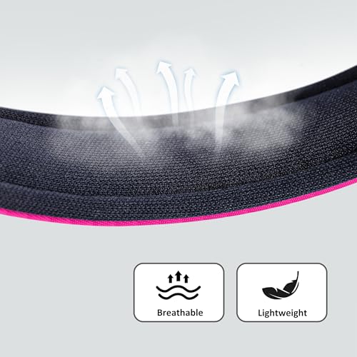 Didog Soft Padded Dog Collar for Large Dogs, Lightweight and Breathable Dog Collar with Metal Buckle, Rose Purple, XL - color: Rose Purple, size: XL: Fit 17-23" Neck