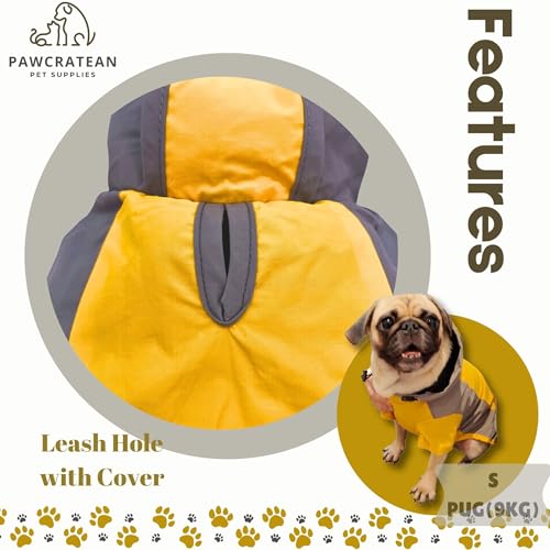 Dog Raincoat, Water Resistant, Adjustable, Cool Design (Yellow, X-Large) - color: Yellow, size: X-Large