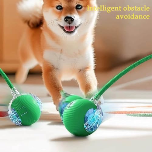 2 PCS Interactive Cat Toy Rolling Ball Chewie Viral Dog Ball, Smart Automatic Rolling Pet Balls,Automatic Moving Electric Cat Toy - color: Color1