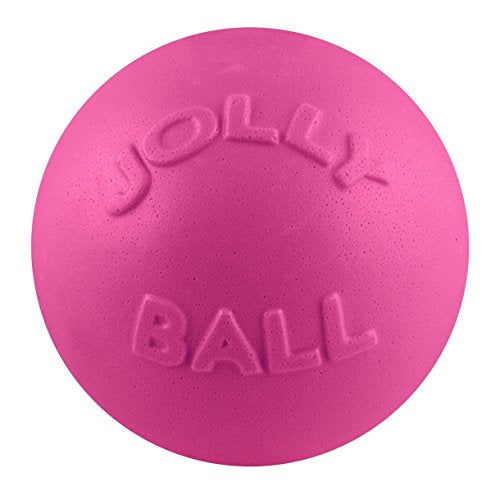 Jolly Pets Bounce-n-Play Dog Toy Ball, 6 Inches, Blueberry, All Breed Sizes - color: Blueberry, size: Medium (6 in)