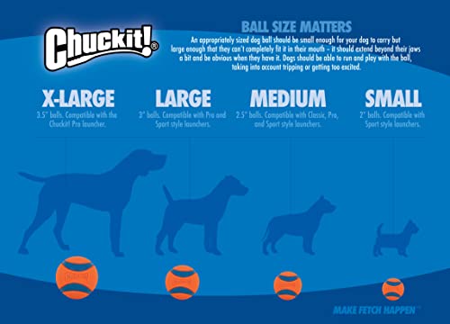 Chuckit! Crunch Ball Dog Toy, Medium, Duo Tug, for All Breed Sizes (Pack of 12) - size: Medium (Pack of 12)