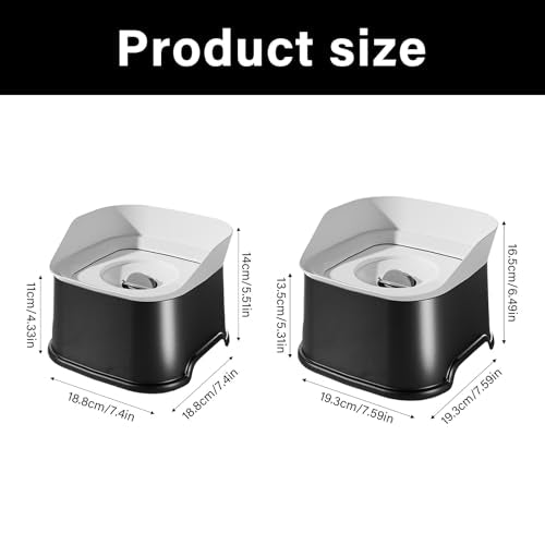 Spill-Resistant Pet Dog Bowl Spill Anti Slip Base Large Breeds Easy to 1L/2L Large Capacity Water Dispenser