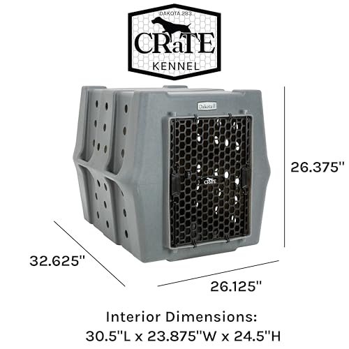 Dakota 283 Crate - Canine Rough and Tough Economy Kennel (Sandstone, Intermediate) - color: Sandstone, size: Medium