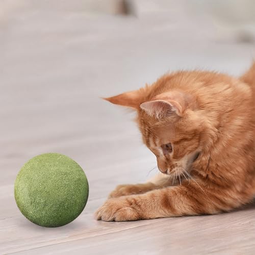 Catnip Balls for Cats - 3 inches Diameter Catnip Ball, Interactive Cat Toy for Indoor Cats, Cat Nip Licking Balls - size: 3 inch