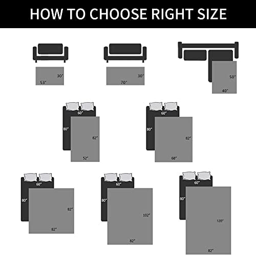 Ameritex Waterproof Dog Bed Cover Pet Blanket for Furniture Bed Couch Sofa Reversible - color: Navyblue+stoneblue, size: 30x53 Inch (Pack of 1)