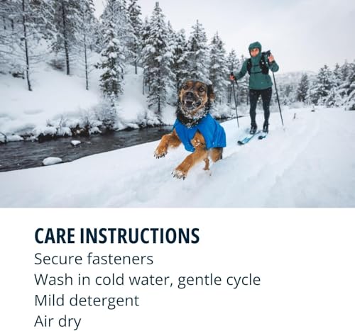 Ruffwear, Vert Dog Winter Jacket, Insulated Waterproof Dog Coat with Harness Leash Portal, Breathable Design with Leg Loops, Windproof Extended Coverage, Reflective Trim, Mineral Yellow, X-Large - color: Mineral Yellow, size: X-Large