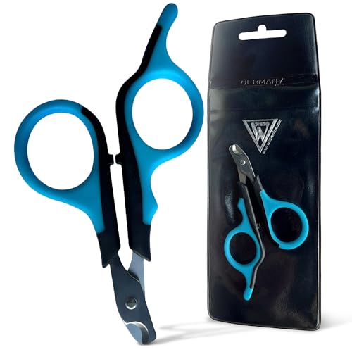 Professional Cat Nail Clippers, Made in Germany - Stainless Steel Claw Scissors for Kittens, Cats & Small Pets, Safe Trimmer for Thick Nails, Beginner-Friendly with Non-Slip Grip