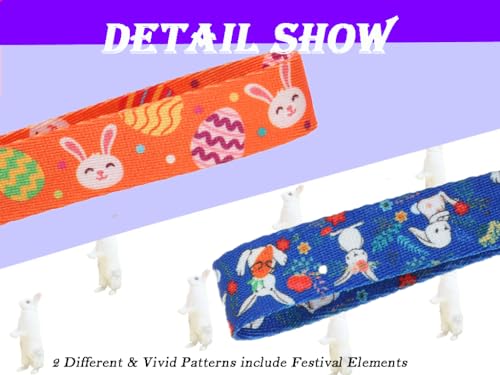 Medium Dog Collar Easter, Adjustable Quick Release Dog Collar Set 3/4 inch - color: Easter, size: M