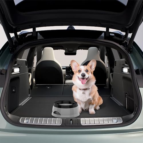 Dog Water Bowl, No Spill Cat Slow Feeder Water Dispenser Portable Vehicle Carried Car Travel Bowls for Small Medium Pets Sloppy Messy Drinkers 25oz, Grey - color: Grey