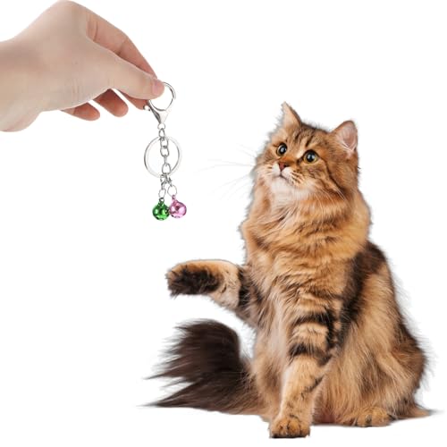 10 Pcs Cat Collar Bell Pet Bells for Cat Dog, Colourful Pet Small Bells with Clasps Pet Collar Accessories for Collars