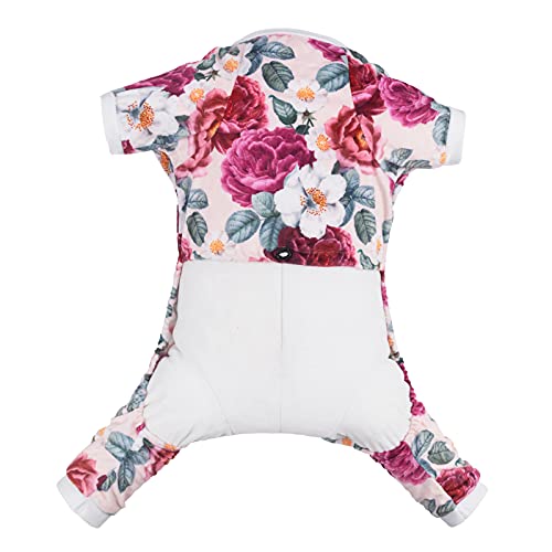 CuteBone Dog Pajamas Flower Puppy Clothes Soft Pjs Birthday Outfit Girl P178S Small - color: Floral, size: Small