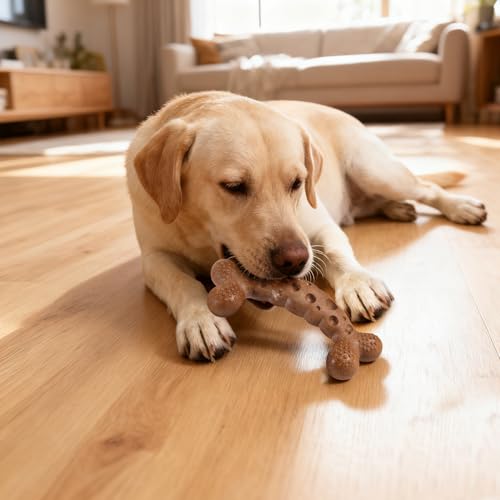 Dog Chew Toy for Aggressive Chewers Dog Bone Toys for Medium Large Dog Breed to Keep Them Busy Milk Flavored
