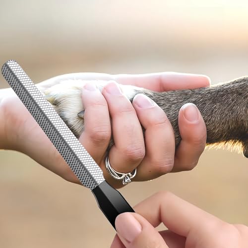 Dog Nail Clippers,Dog Nail Trimmers for Small Medium Dogs and Cats - Professional Grooming Tool with Safety Lock, Sharp Stainless Steel Blade Prevents Splitting, Includes Nail File (Purple-mini) - size: Purple-mini