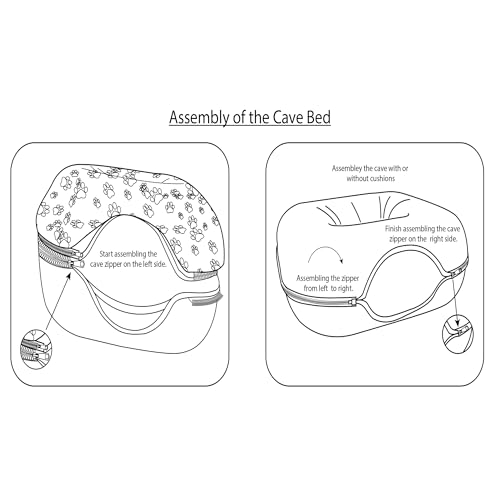 RINGTAIL Peekaboo Cat Cave Donut for Multiple & Large Cats Up to 30-45 lb, 3-in-1 Self Warming Cat Bed Tunnel with 2 Soft Fluffy Fleece Pet Blankets, Scratch, Detachable & Washable (Dark Gray, Large)